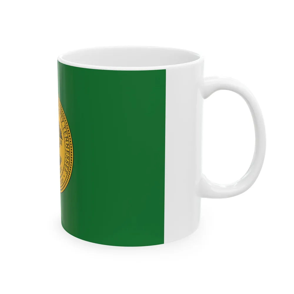 Flag of Shelby County Tennessee (United States) White Coffee Mug - Go Mug Yourself
