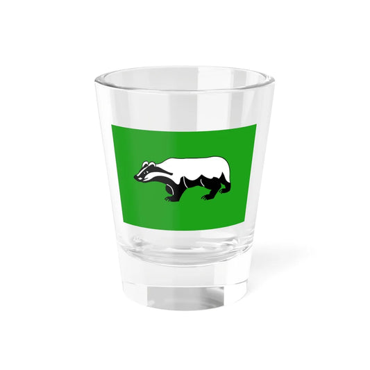 Flag of Shenkursky rayon (Russia) Shot Glass 1.5oz 1.5oz - Go Mug Yourself