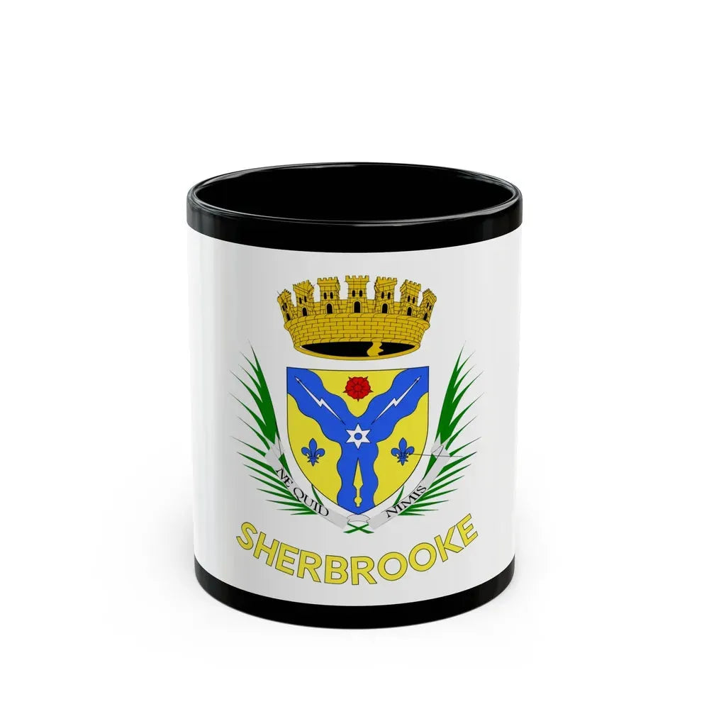 Flag of Sherbrooke Canada - Black Coffee Mug 11oz - Go Mug Yourself