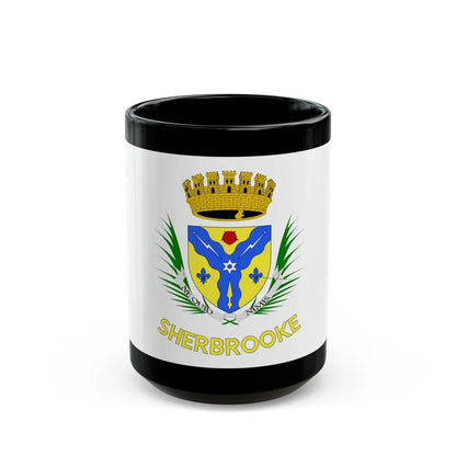 Flag of Sherbrooke Canada - Black Coffee Mug 15oz - Go Mug Yourself