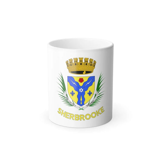 Flag of Sherbrooke Canada - Color Changing Coffee Mug-11oz-Go Mug Yourself