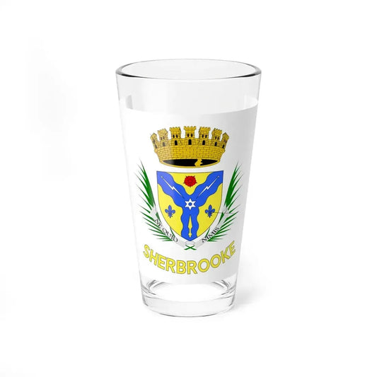 Flag of Sherbrooke Canada - Pint Glass 16oz 16oz - Go Mug Yourself