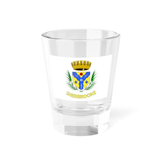 Flag of Sherbrooke (Canada) Shot Glass 1.5oz 1.5oz - Go Mug Yourself