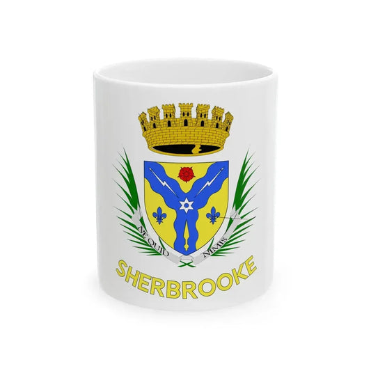 Flag of Sherbrooke (Canada) White Coffee Mug 11oz - Go Mug Yourself