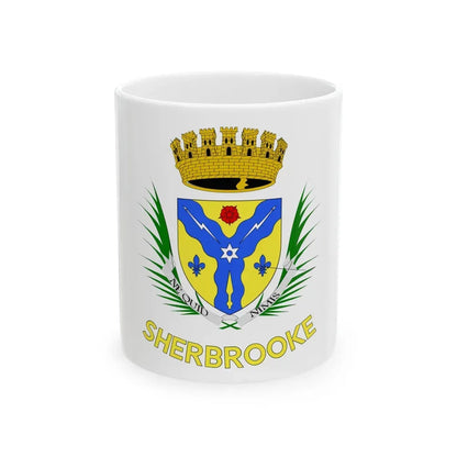 Flag of Sherbrooke Canada - White Coffee Mug 11oz - Go Mug Yourself