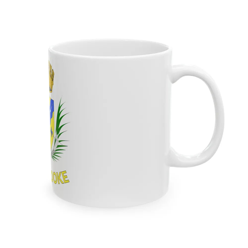 Flag of Sherbrooke Canada - White Coffee Mug-Go Mug Yourself