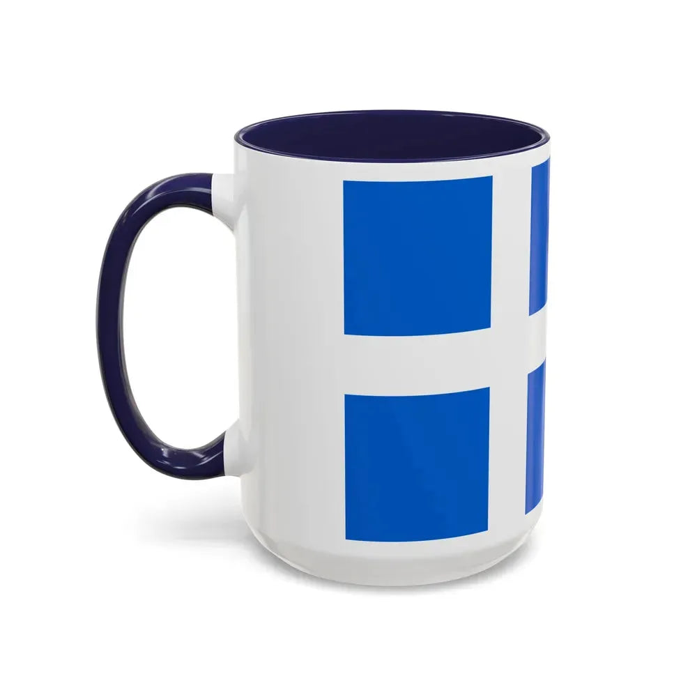 Flag of Shetland UK - Accent Coffee Mug - Go Mug Yourself