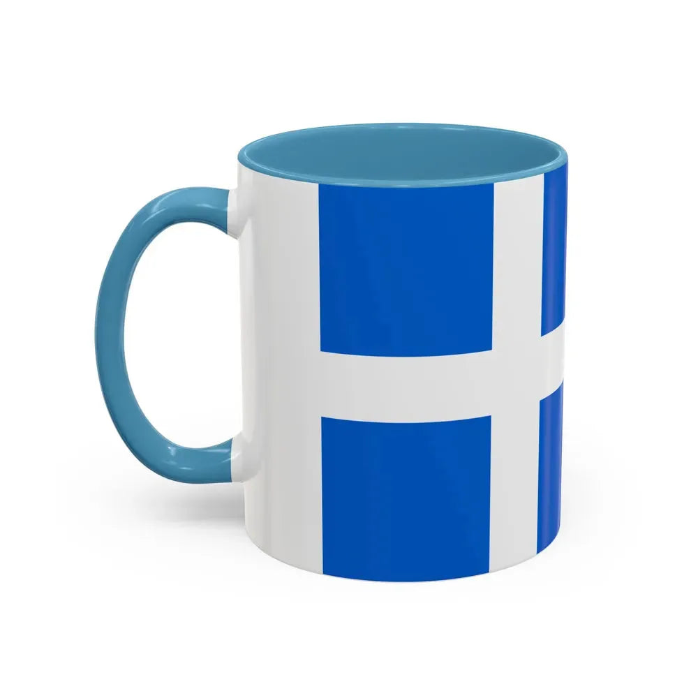 Flag of Shetland UK - Accent Coffee Mug - Go Mug Yourself