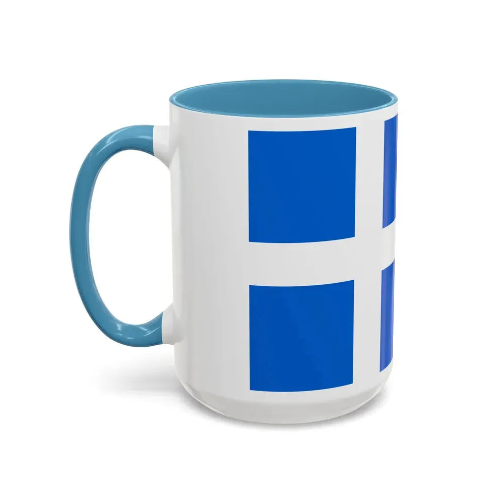 Flag of Shetland UK - Accent Coffee Mug - Go Mug Yourself