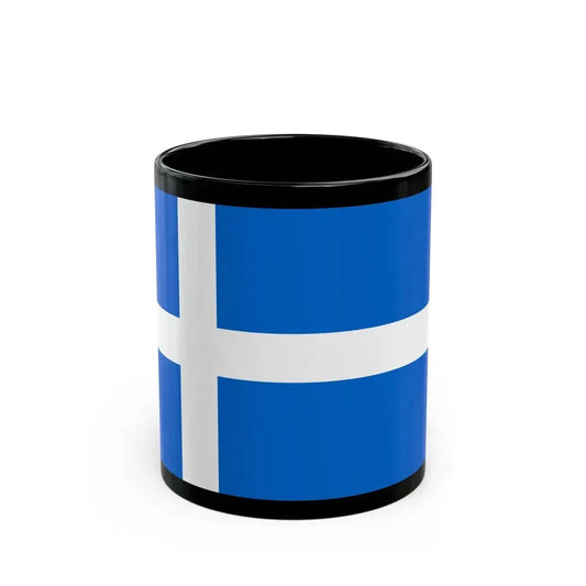 Flag of Shetland UK - Black Coffee Mug 11oz - Go Mug Yourself