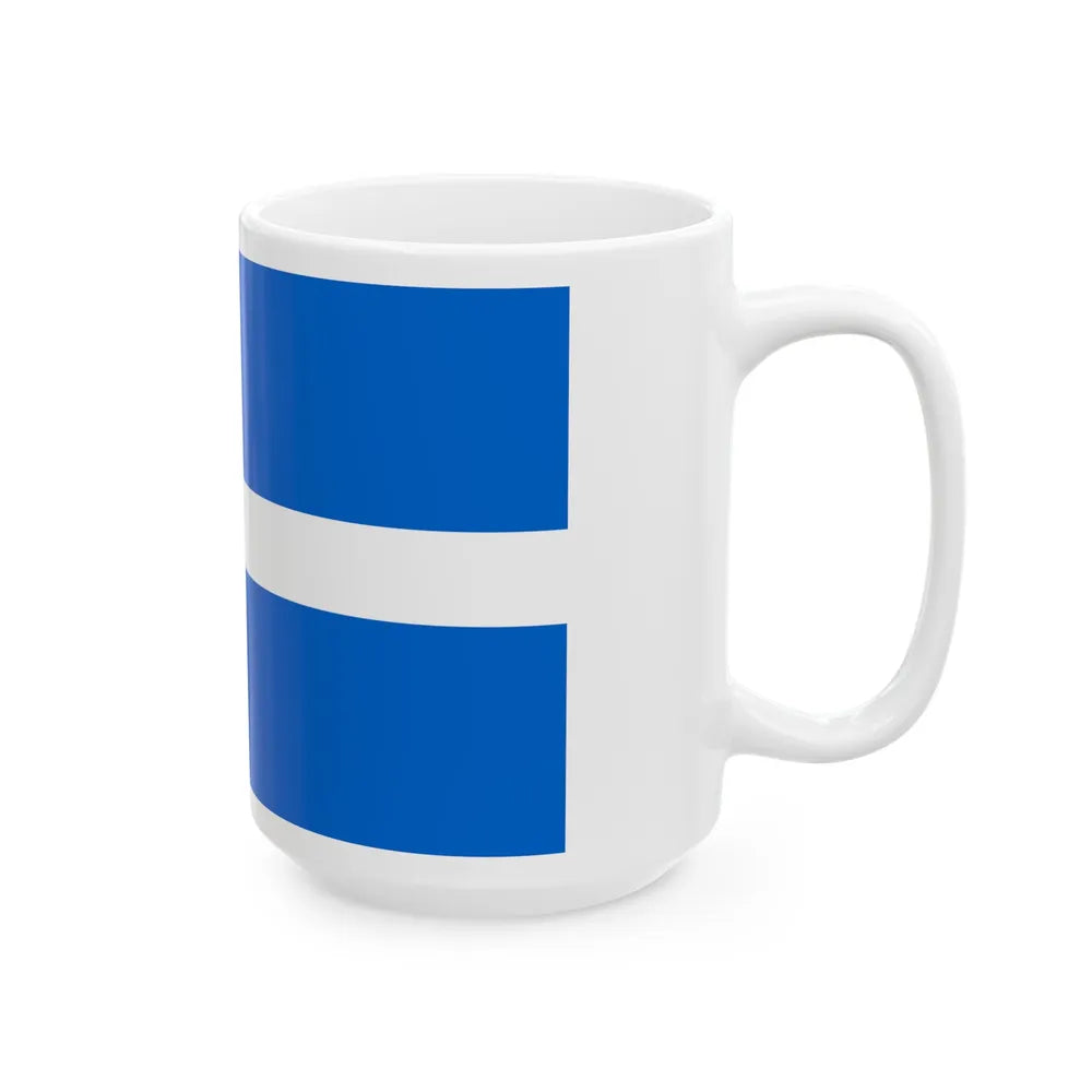 Flag of Shetland UK - White Coffee Mug-Go Mug Yourself