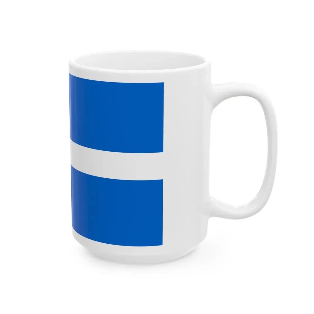 Flag of Shetland UK - White Coffee Mug - Go Mug Yourself