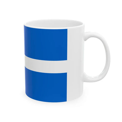 Flag of Shetland UK - White Coffee Mug-Go Mug Yourself