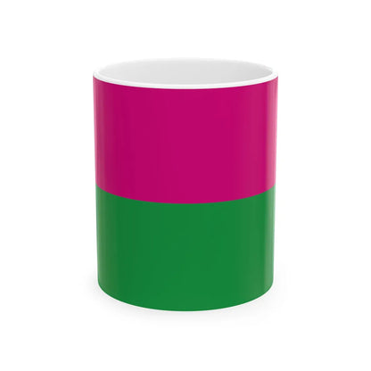 Flag of Shevchenkivskyj district (Ukraine) White Coffee Mug 11oz - Go Mug Yourself