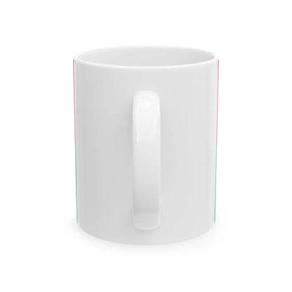 Flag of Shevchenkivskyj district (Ukraine) White Coffee Mug - Go Mug Yourself