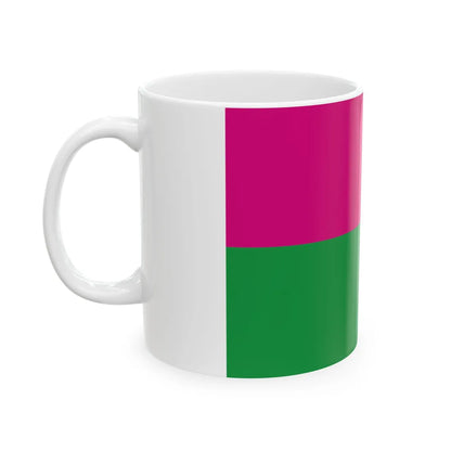 Flag of Shevchenkivskyj district (Ukraine) White Coffee Mug - Go Mug Yourself