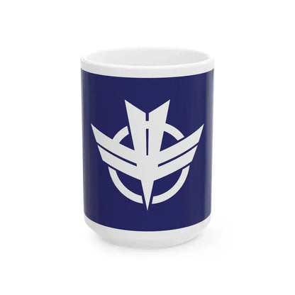 Flag of Shibata Miyagi (Japan) White Coffee Mug 15oz - Go Mug Yourself