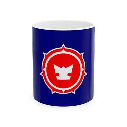 Flag of Shibetsu Hokkaido 1954-2005 (Japan) White Coffee Mug 11oz - Go Mug Yourself