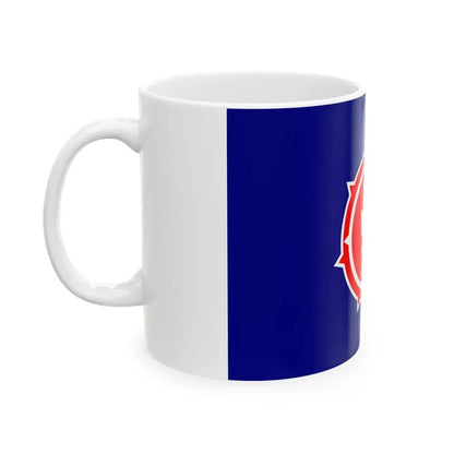 Flag of Shibetsu Hokkaido 1954-2005 (Japan) White Coffee Mug - Go Mug Yourself