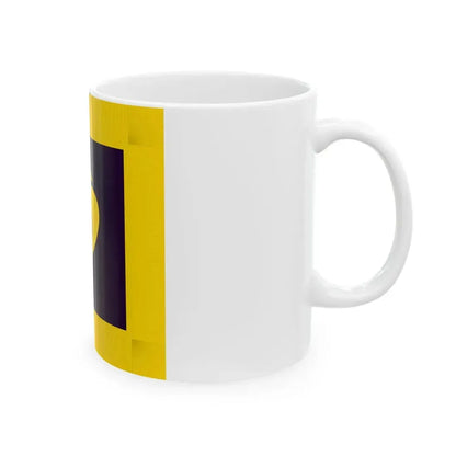 Flag of Shibetsu Hokkaido fringed (Japan) White Coffee Mug - Go Mug Yourself