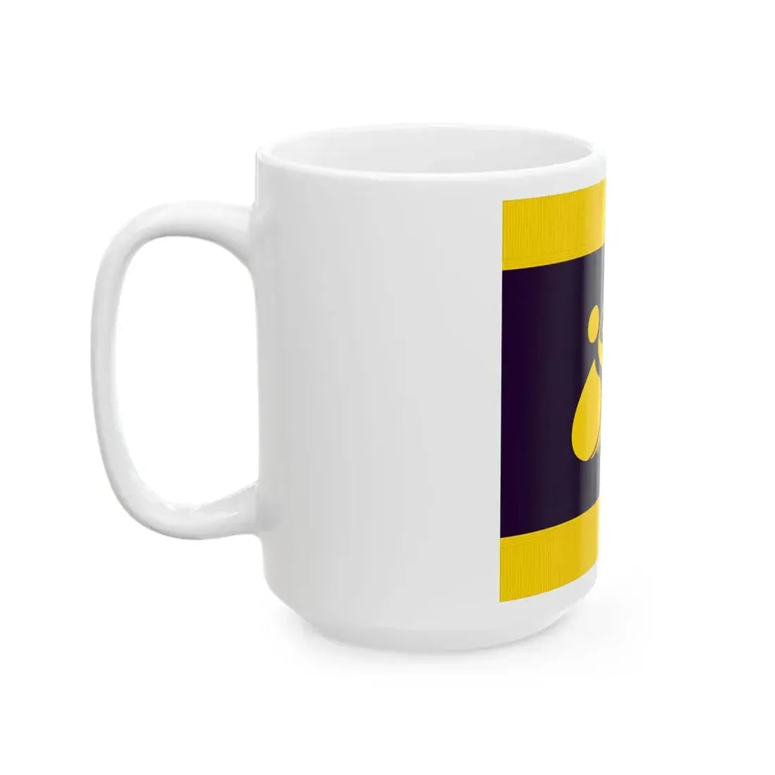 Flag of Shibetsu Hokkaido fringed (Japan) White Coffee Mug - Go Mug Yourself