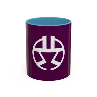Flag of Shibuya Tokyo Japan - Accent Coffee Mug 11oz Light Blue - Go Mug Yourself