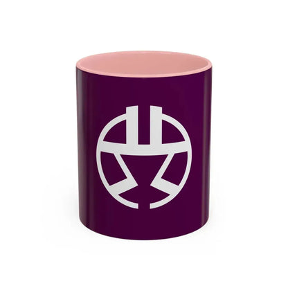Flag of Shibuya Tokyo Japan - Accent Coffee Mug 11oz Pink - Go Mug Yourself