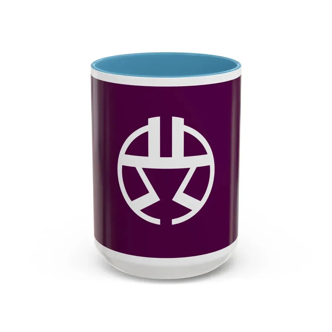 Flag of Shibuya Tokyo Japan - Accent Coffee Mug 15oz Light Blue - Go Mug Yourself