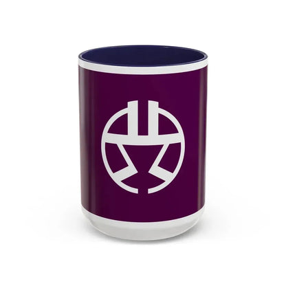 Flag of Shibuya Tokyo Japan - Accent Coffee Mug 15oz Navy - Go Mug Yourself