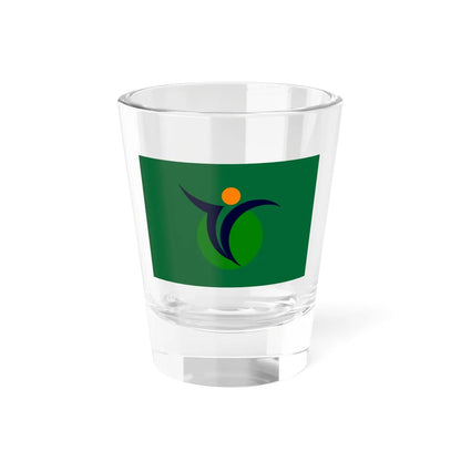 Flag of Shichinohe Aomori (Japan) Shot Glass 1.5oz 1.5oz - Go Mug Yourself