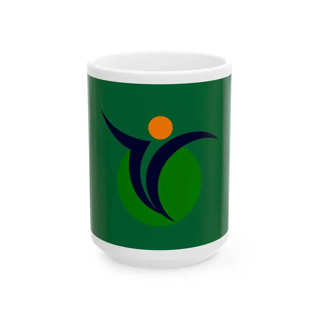 Flag of Shichinohe Aomori (Japan) White Coffee Mug 15oz - Go Mug Yourself