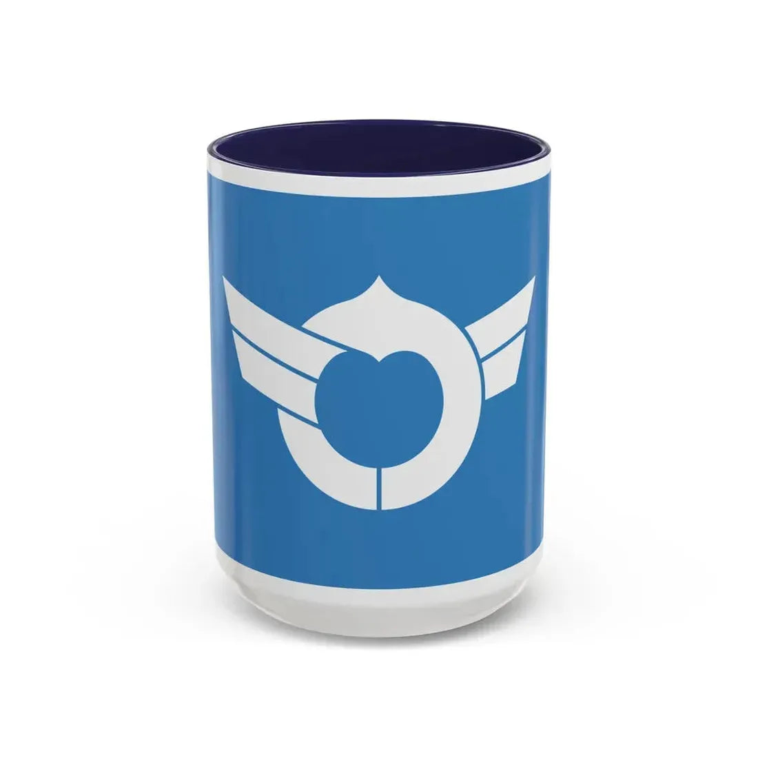 Flag of Shiga Prefecture Japan - Accent Coffee Mug 15oz Navy - Go Mug Yourself