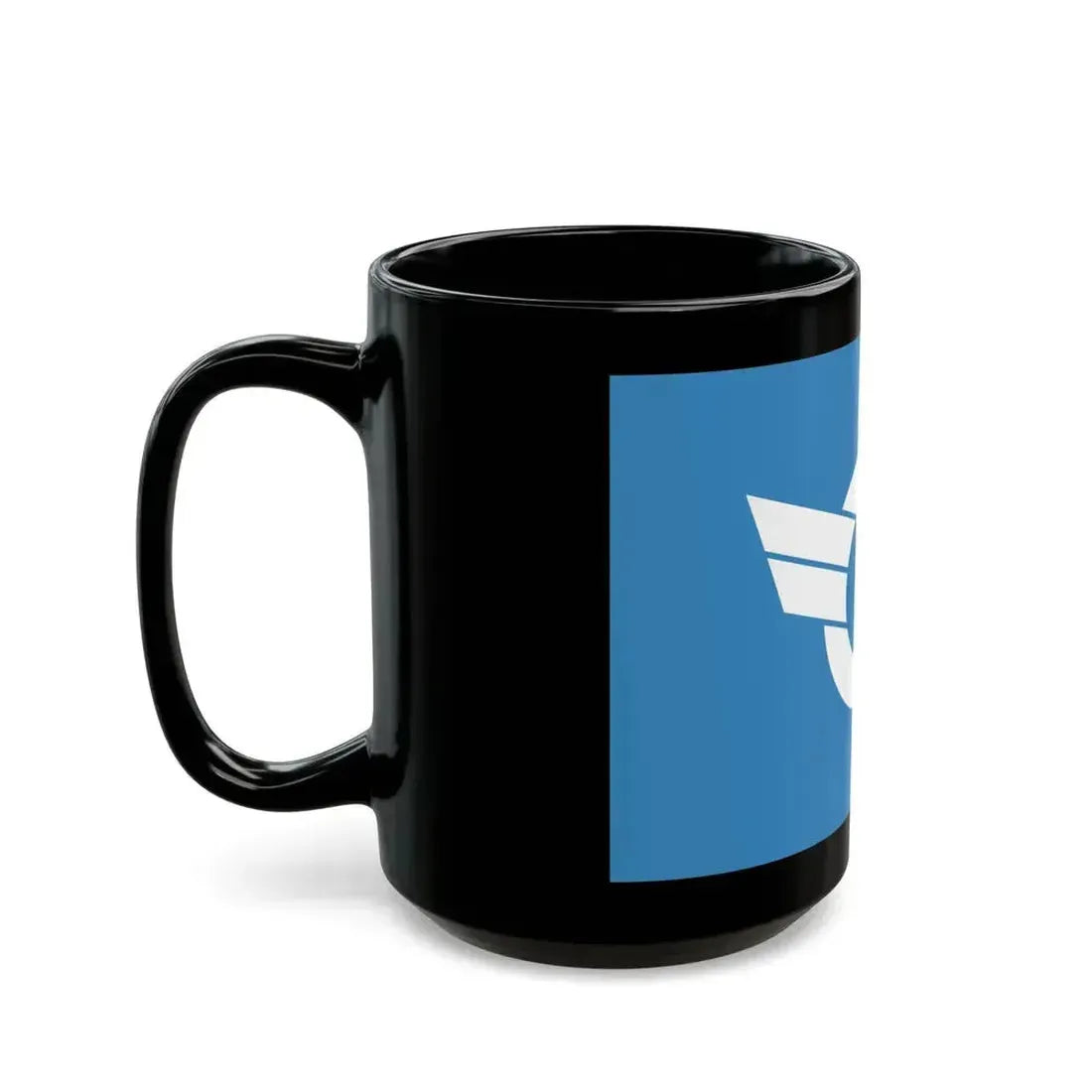 Flag of Shiga Prefecture Japan - Black Coffee Mug - Go Mug Yourself