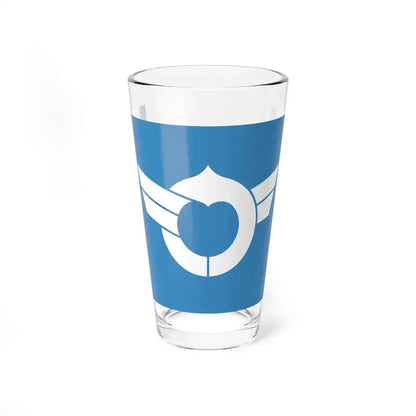 Flag of Shiga Prefecture Japan - Pint Glass 16oz 16oz - Go Mug Yourself