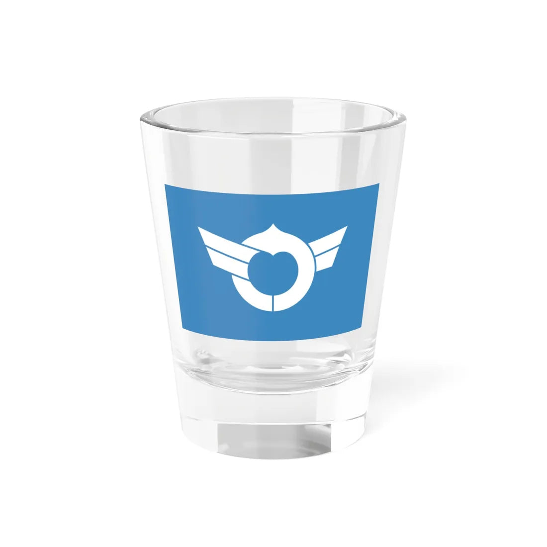 Flag of Shiga Prefecture (Japan) Shot Glass 1.5oz 1.5oz - Go Mug Yourself
