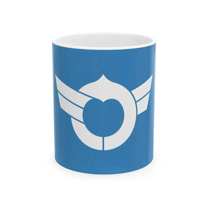 Flag of Shiga Prefecture (Japan) White Coffee Mug 11oz - Go Mug Yourself
