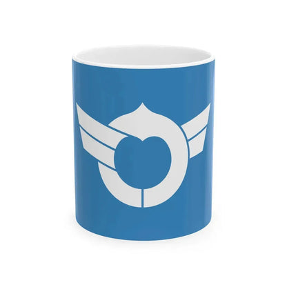 Flag of Shiga Prefecture Japan - White Coffee Mug 11oz - Go Mug Yourself