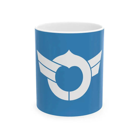 Flag of Shiga Prefecture Japan - White Coffee Mug 11oz - Go Mug Yourself