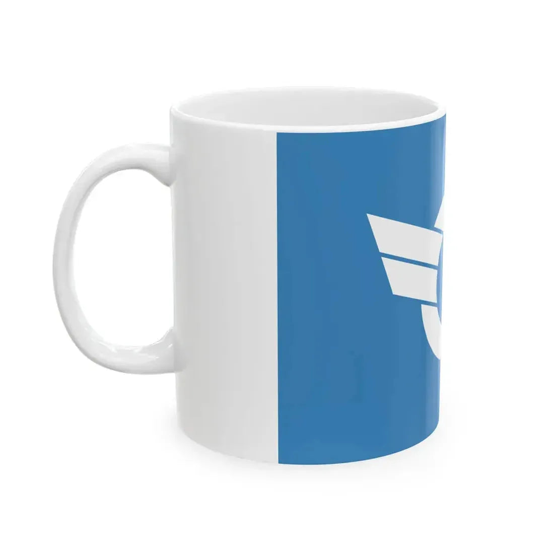 Flag of Shiga Prefecture (Japan) White Coffee Mug - Go Mug Yourself