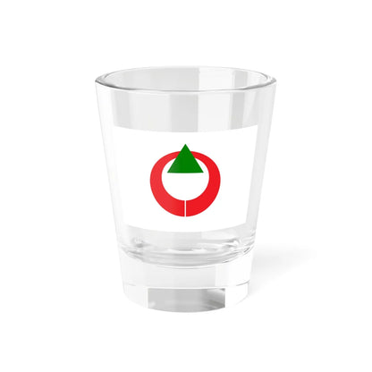 Flag of Shihoro Hokkaido (Japan) Shot Glass 1.5oz 1.5oz - Go Mug Yourself