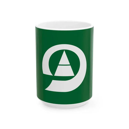 Flag of Shiiba Miyazaki (Japan) White Coffee Mug 15oz - Go Mug Yourself
