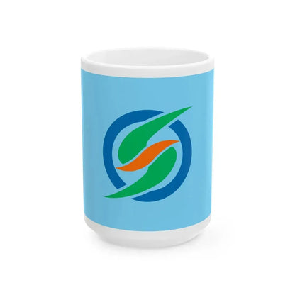 Flag of Shika Ishikawa (Japan) White Coffee Mug 15oz - Go Mug Yourself