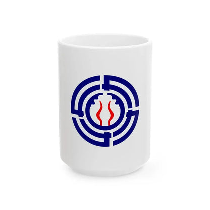 Flag of Shikabe Hokkaido (Japan) White Coffee Mug 15oz - Go Mug Yourself