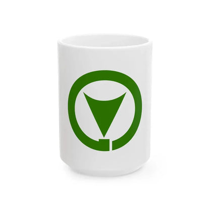 Flag of Shikano Tottori 1974-2004 (Japan) White Coffee Mug 15oz - Go Mug Yourself