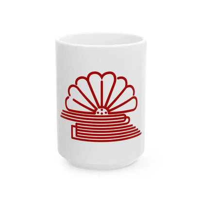 Flag of Shimamoto Osaka (Japan) White Coffee Mug 15oz - Go Mug Yourself