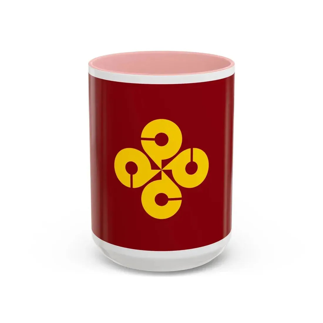 Flag of Shimane Prefecture Japan - Accent Coffee Mug 15oz Pink - Go Mug Yourself