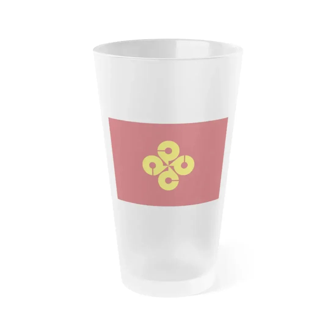 Flag of Shimane Prefecture Japan - Frosted Pint Glass 16oz 16oz Frosted - Go Mug Yourself