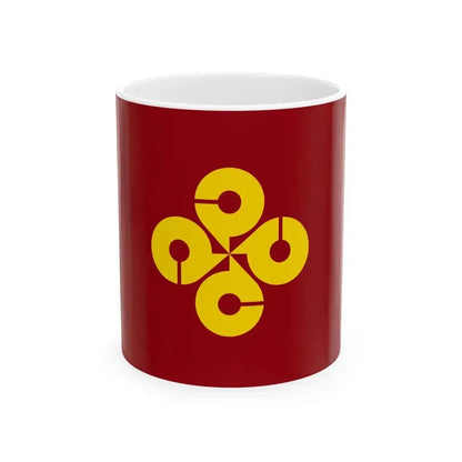 Flag of Shimane Prefecture Japan - White Coffee Mug 11oz - Go Mug Yourself