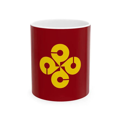 Flag of Shimane Prefecture Japan - White Coffee Mug 11oz - Go Mug Yourself