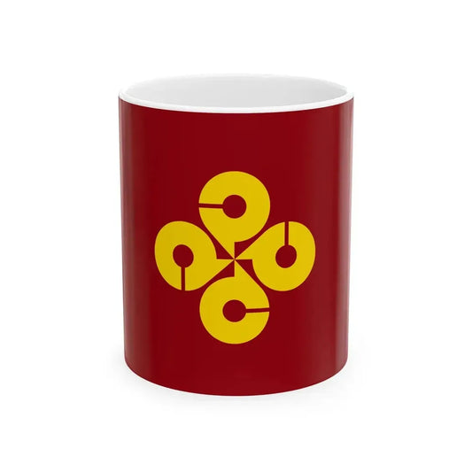 Flag of Shimane Prefecture Japan - White Coffee Mug 11oz - Go Mug Yourself